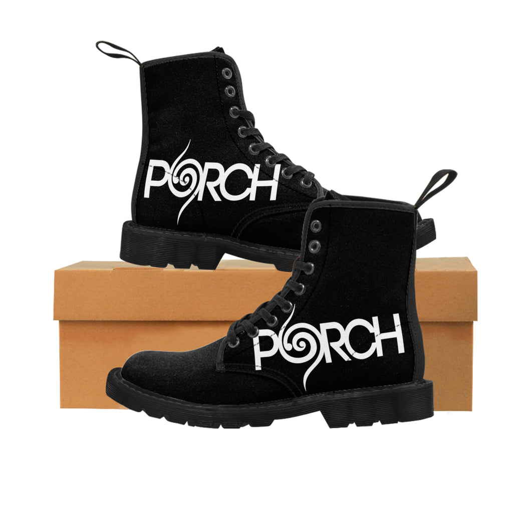 PORCH BLACK LOGO BOOTS